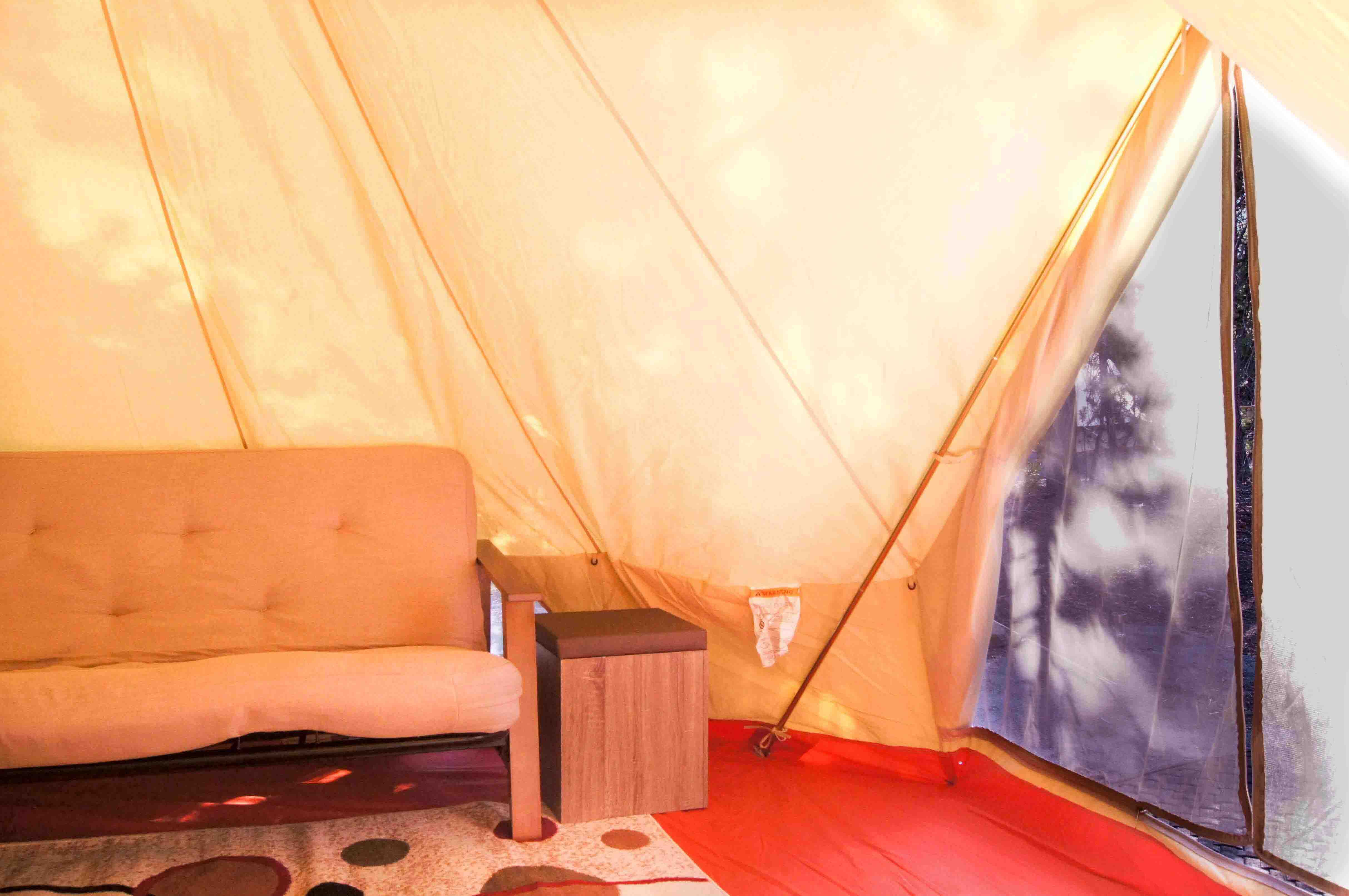 Elk Lake Resort Glamping Tent