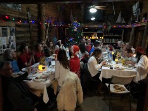 private group dinner at the Elk Lake Resort