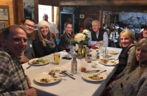 private dinner event at the Elk Lake Resort